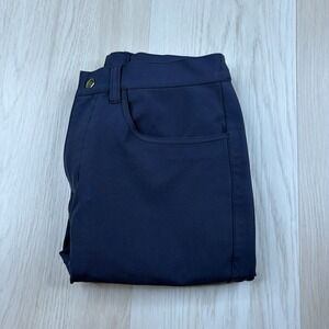 State and Liberty Athletic Fit Stretch Tech Chino Pants Blue Mens Size 28